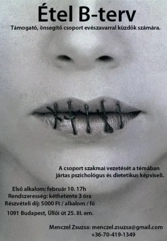 Támogató, önsegítő csoport evészavarokkal küzdők számára